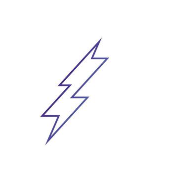 trueno degradado elemento vector