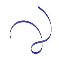 Spiral Blue Ribbon vector