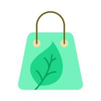 Paper Bag Store Nature Environment Isolated Icon Design vector