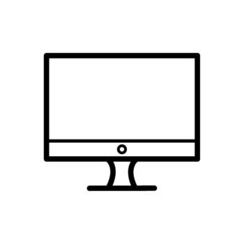 monitor icon for graphic and web design, device icon vector