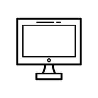 monitor icon for graphic and web design, device icon vector