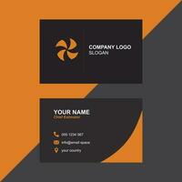 Simple business card design service vector