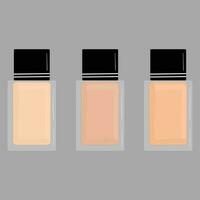 Foundation Cream Set Free Vector With Different Shades