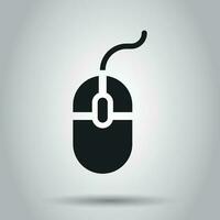 Computer Mouse icon. Vector illustration. Business concept mouse cursor pictogram.