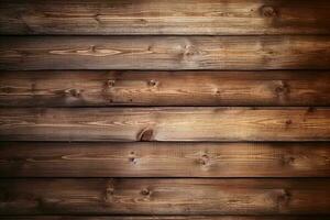 Wooden planks background texture created with generative AI technology. photo