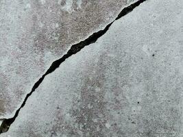 Concrete crack wall texture background photo