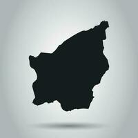 San Marino vector map. Black icon on white background.