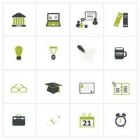 School and University Vector Flat Line Icons Set. Study, Learning, Knowledge, Chemistry, Globe, Classroom, Auditorium. Editable Stroke. 48x48 Pixel Perfect.