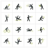 Set of children activities play and learn ,Human pictogram Icons , eps10 vector format