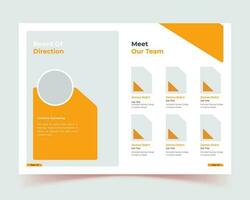 Corporate business presentation guide brochure template, Annual report, cover, corporate vector