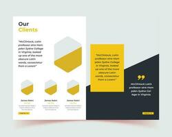 Corporate business presentation guide brochure template, Annual report, cover vector