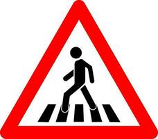 490+ Pedestrian Crossing Sign Stock Illustrations, Royalty-Free