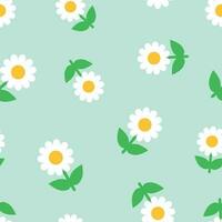 Chamomile flower icon seamless pattern background. Business concept vector illustration. Daisy camomile symbol pattern.