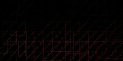 Dark Orange vector texture with lines.