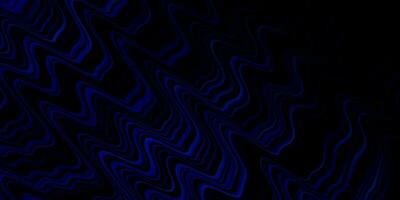 Telón de fondo de vector azul oscuro con curvas.