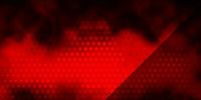 Dark Orange vector background with circles.