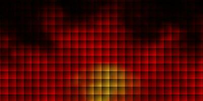 Dark Orange vector pattern in square style.