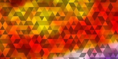 Light Multicolor vector backdrop with lines, triangles.