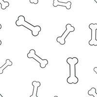 Dog bone toy icon seamless pattern background. Business concept vector illustration. Animal bone symbol pattern.