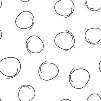 Hand drawn scribble circles line sketch icon seamless pattern background. Business concept vector illustration. Circular scribble doodle symbol pattern.