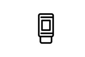 Eraser icon graphic design line style free vector