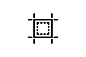 Resize icon graphic design line style free vector