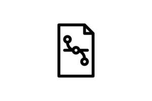 Line paper icon graphic design line style free vector