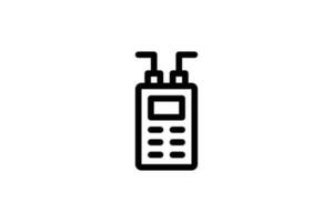 Test machine icon laboratory line style free vector