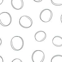 Hand drawn scribble circles line sketch icon seamless pattern background. Business concept vector illustration. Circular scribble doodle symbol pattern.