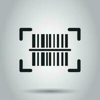 Barcode product distribution icon. Vector illustration. Business concept barcode pictogram.