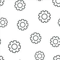 Gear cog wheel icon seamless pattern background. Business concept vector illustration. Gearwheel cogwheel symbol pattern.