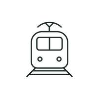 tren transporte icono. vector ilustración. negocio concepto tren pictograma.