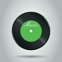 Vinyl disk. Music disk vector illustration. Sound record. Business concept simple flat pictogram on isolated background.