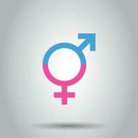 Gender equal icon. Vector illustration on isolated background. Business concept men and women pictogram.