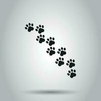 pata impresión animal icono. vector ilustración en aislado antecedentes. negocio concepto perro o gato huella pictograma.