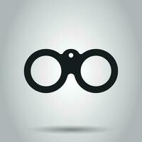 Binocular icon. Vector illustration on isolated background. Business concept binoculars explore pictogram.