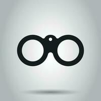 Binocular icon. Vector illustration on isolated background. Business concept binoculars explore pictogram.