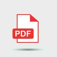 pdf descargar vector icono. sencillo plano pictograma para negocio, marketing, Internet concepto. vector ilustración en blanco antecedentes.