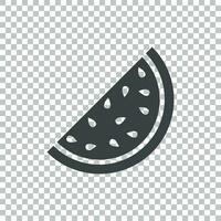 Watermelon icon. Juicy ripe fruit on isolated background vector