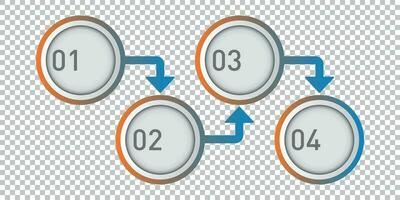 infografía diseño en el aislado antecedentes. plano vector ilustración