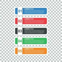 Flat business style options banner. Vector illustration for diagram, number options, step up options, web template, infographics