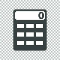 Calculator icon vector flat