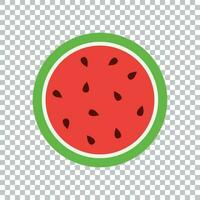 Watermelon icon. Juicy ripe fruit on isolated background vector