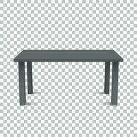 Vector 3d table for object presentation. Empty black top table on isolated background.