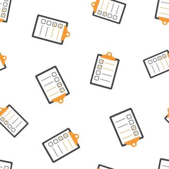 To do list seamless pattern background. Business flat vector illustration. Checklist, task list symbol pattern.