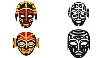 Awe-Inspiring African War Mask Unveiling the Powerful Traditions and Symbolism Behind This Ancient Artifact vector