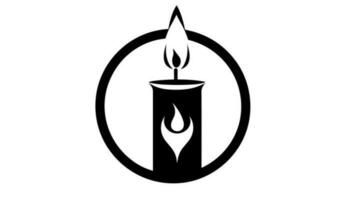 Illuminating Symbolism Exploring the Meaning Behind the Candle Logo vector
