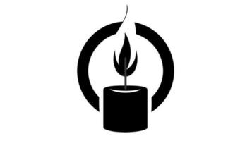 Illuminating Symbolism Exploring the Meaning Behind the Candle Logo vector