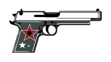 Powerful Statement Unveiling the Symbolism of the Gun Banner Image vector