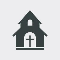 Church sanctuary vector illustration icon. Simple flat pictogram for business, marketing, mobile app, internet on white background.